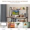 Costway 47'' Computer Desk w/ 3 Storage Cubes & Open Bookcase Home Office